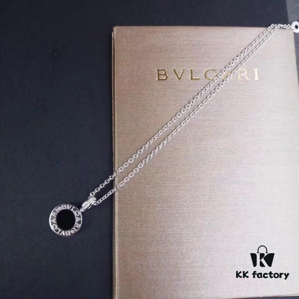 692fc50599f2d84055c8891a BVLGARI Bulgari Classic Reversible Black and White Ceramic Necklace with Mother-of-Pearl and Onyx