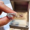 692fc50d99f2d84055c88922 Bulgari Slim Serpenti Ring with Sparkling Diamonds, 925 Silver Plated with 18K Gold