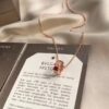 692fc51999f2d84055c8892f Bvlgari Serpenti Series Snake Bone Necklace with Red Carnelian and Diamonds