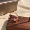 692fc51a99f2d84055c88930 Bvlgari Serpenti Series Snake Bone Necklace with Red Carnelian and Diamonds