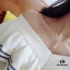 692fc52099f2d84055c8893b Bv Bvlgari Paperclip Couple Sterling Silver Necklace in Pink Gold Available 👼