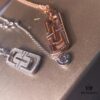 692fc52399f2d84055c8893d Bv Bvlgari Paperclip Couple Sterling Silver Necklace in Pink Gold Available 👼