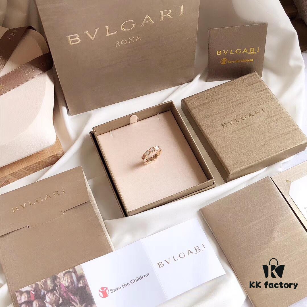 692fc53a99f2d84055c8896a Bvlgari Serpenti Series White Mother-of-Pearl Snake Ring Minimalist Understated Luxury Meaningful Wedding Band Series Premium S925 Sterling Silver with Thick Gold Plating