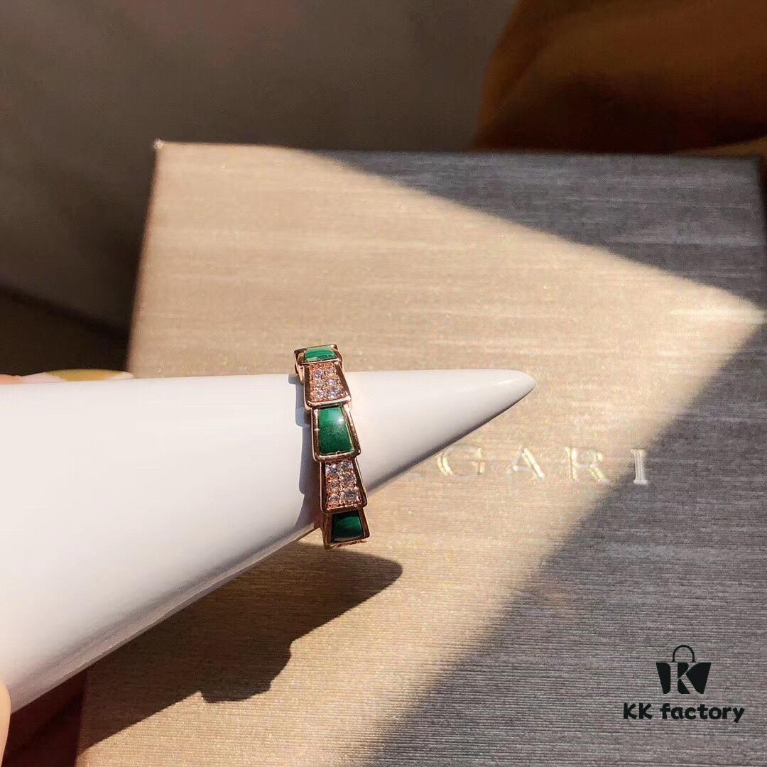 692fc53a99f2d84055c8896c Bvlgari Serpenti Series Turquoise Snake Ring Minimalist Understated Luxury Meaningful Wedding Band Series Premium S925 Sterling Silver with Thick Gold Plating