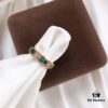 692fc53b99f2d84055c8896f Bvlgari Serpenti Series Turquoise Snake Ring Minimalist Understated Luxury Meaningful Wedding Band Series Premium S925 Sterling Silver with Thick Gold Plating