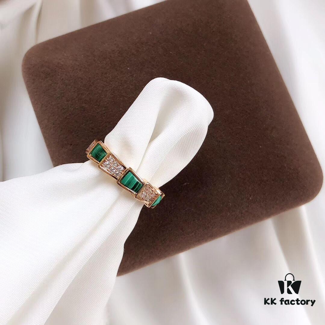 692fc53b99f2d84055c8896f Bvlgari Serpenti Series Turquoise Snake Ring Minimalist Understated Luxury Meaningful Wedding Band Series Premium S925 Sterling Silver with Thick Gold Plating