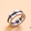 692fc53c99f2d84055c88972 BVLGARI Precision Craftsmanship Little Red Man Ring, 925 Sterling Silver, Black Ceramic Inlay