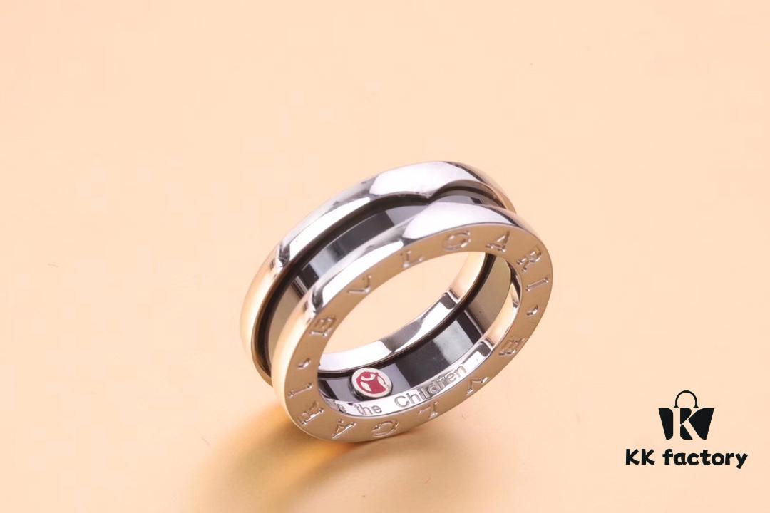 692fc53c99f2d84055c88972 BVLGARI Precision Craftsmanship Little Red Man Ring, 925 Sterling Silver, Black Ceramic Inlay