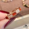 692fc54599f2d84055c88989 Luxury Level Three-Color Natural Shell Agate Ring BVLGARI Serpenti Design 925 Sterling Silver Thick Gold Plated Diamond-Cut Elegant Women's Ring