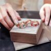 692fc54699f2d84055c8898b Luxury Level Three-Color Natural Shell Agate Ring BVLGARI Serpenti Design 925 Sterling Silver Thick Gold Plated Diamond-Cut Elegant Women's Ring