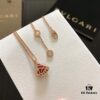 692fc55299f2d84055c889a6 Bvlgari Natural Stone Fan Pendant Necklace in 925 Sterling Gold-Plated Silver – Authentic Mold, Exclusive Design