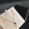 692fc55299f2d84055c889a7 Bvlgari Natural Stone Fan Pendant Necklace in 925 Sterling Gold-Plated Silver – Authentic Mold, Exclusive Design