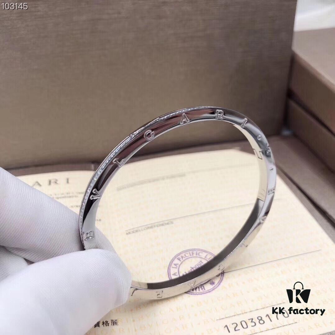692fc55599f2d84055c889ab Exclusive Bulgari Full Diamond Micro-Pavé Bracelet - Custom Crafted 925 Sterling Silver with High-Carbon Diamonds, Platinum and Rose Gold Plating, Cabinet Version 1:1