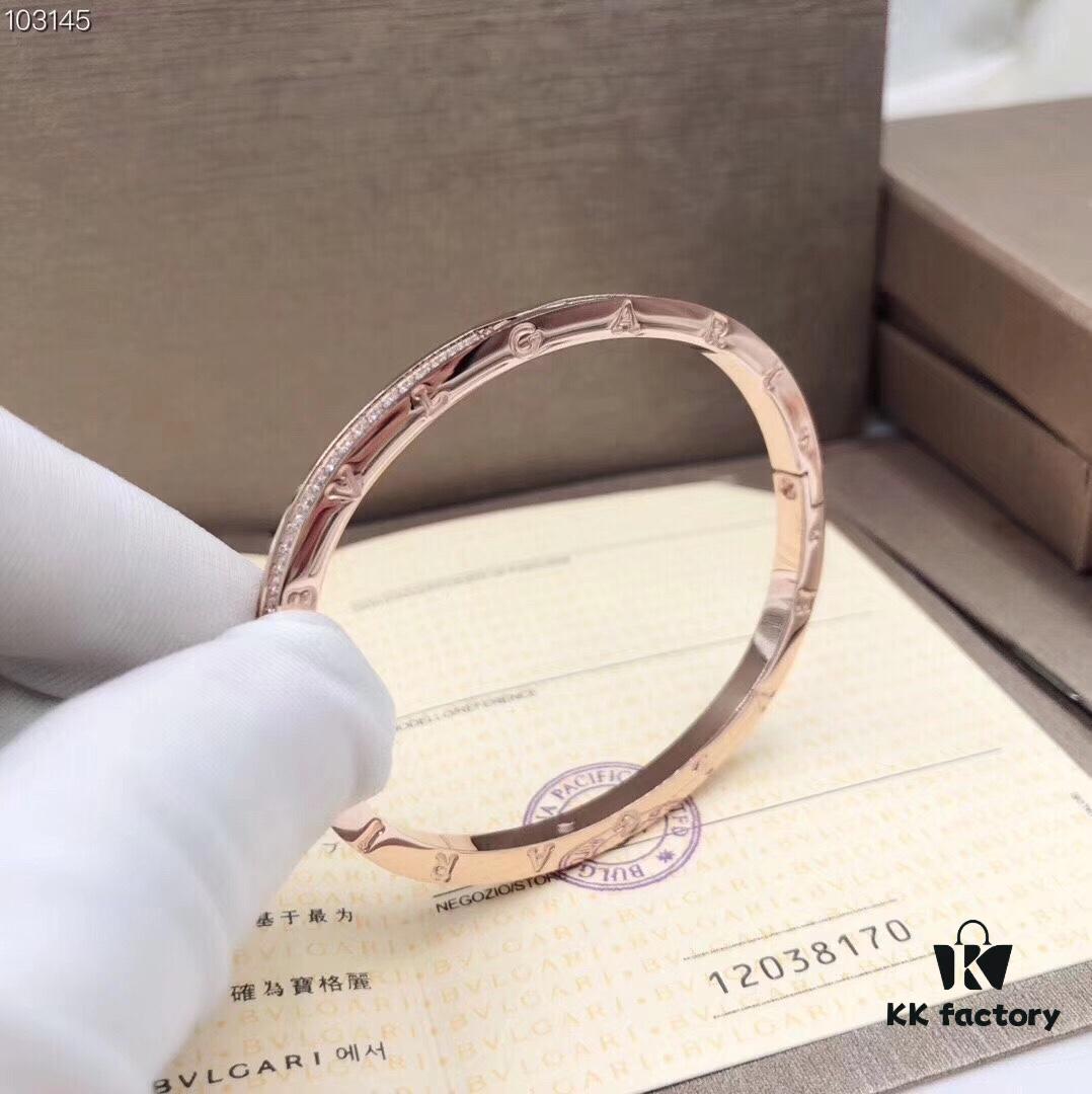 692fc55699f2d84055c889af Exclusive Bulgari Full Diamond Micro-Pavé Bracelet - Custom Crafted 925 Sterling Silver with High-Carbon Diamonds, Platinum and Rose Gold Plating, Cabinet Version 1:1