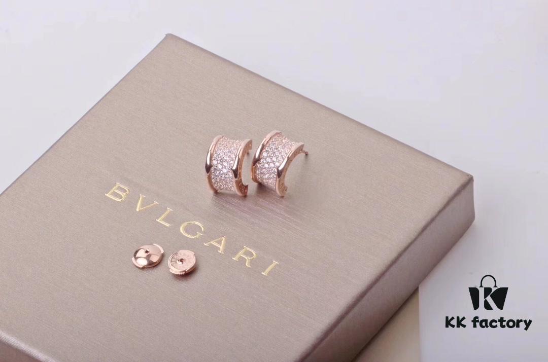 692fc56399f2d84055c889c3 Bvlgari Full Diamond Set: Earrings, Bracelet, Necklace in Small and Large Sizes - 18K Gold with Imported 925 Sterling Silver, Heavy Gold Plating, Top-Tier Craftsmanship