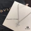 BVLGARI-inspired Cross Necklace with Serpenti Pattern, 925 Silver Gold-Plated Pendant with Heart-Cut High-Carbon Diamonds