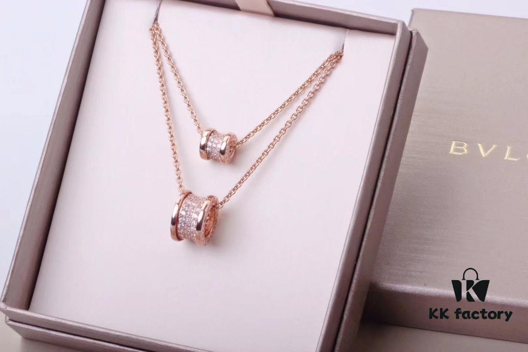 692fc56599f2d84055c889c7 Bvlgari Full Diamond Set: Earrings, Bracelet, Necklace in Small and Large Sizes - 18K Gold with Imported 925 Sterling Silver, Heavy Gold Plating, Top-Tier Craftsmanship