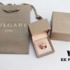 692fc56699f2d84055c889c9 Bvlgari B Zero.1 Rose Gold Full Diamond 'Serpenti' Ring