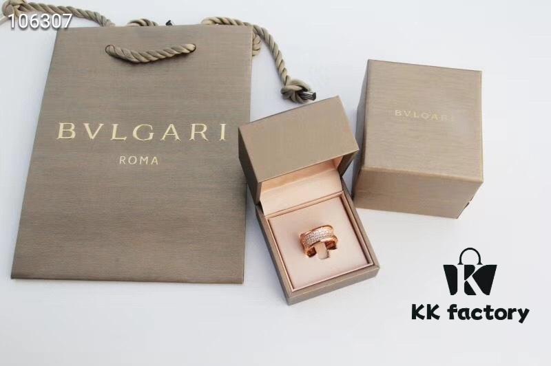 692fc56699f2d84055c889c9 Bvlgari B Zero.1 Rose Gold Full Diamond 'Serpenti' Ring