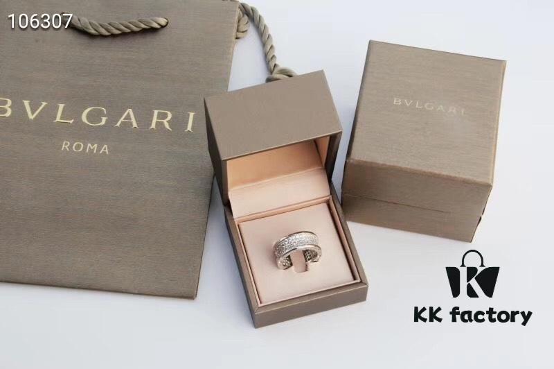 692fc56799f2d84055c889cb Bvlgari B Zero.1 Rose Gold Full Diamond 'Serpenti' Ring