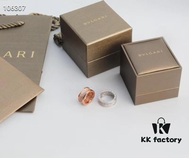 692fc56899f2d84055c889d1 Bvlgari B Zero.1 Rose Gold Full Diamond 'Serpenti' Ring