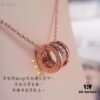 692fc56c99f2d84055c889d7 High-Quality BVLGARI-Style Openwork Diamond-Inspired Necklace, Cabinet Version 1:1 Mold with Original Chain, Sterling Silver 925 Micro-Paved Zircon, Available in White Gold, Rose Gold, and Yellow Gold