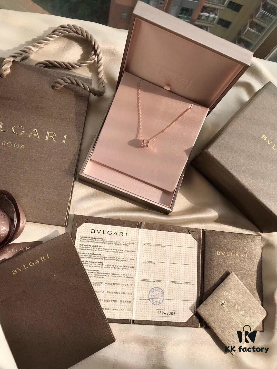692fc57099f2d84055c889db Bvlgari Bulgari Full Diamond Serpenti Small Necklace, Sparkling S925 Silver with Heavy 18K Gold Plating