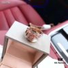 692fc58999f2d84055c889fe Bvlgari SERPENTI Series 18K Rose Gold Mother-of-Pearl Diamond Snake Ring
