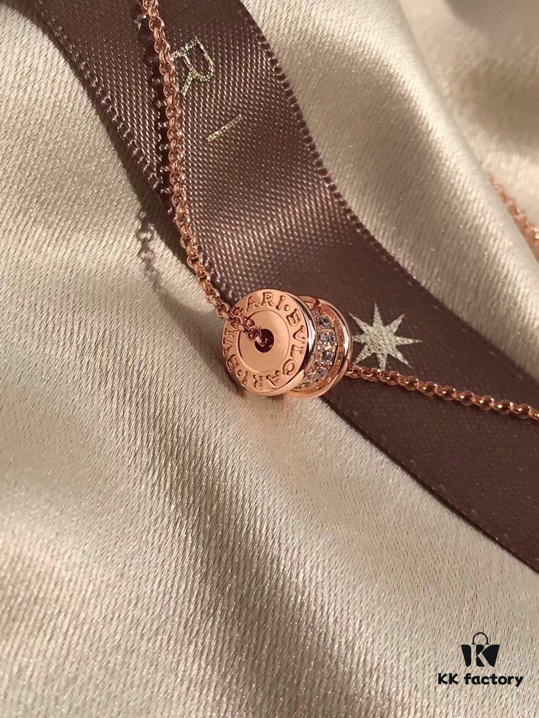 692fc59d99f2d84055c88a24 Bvlgari Bulgari Full Diamond Serpenti Small Necklace, Sparkling S925 Silver with Heavy 18K Gold Plating