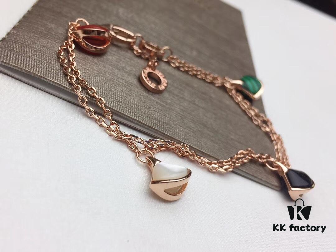 692fc5a899f2d84055c88a36 Bulgari DIVAS DREAM Latest Rose Gold Four-Color Bracelet