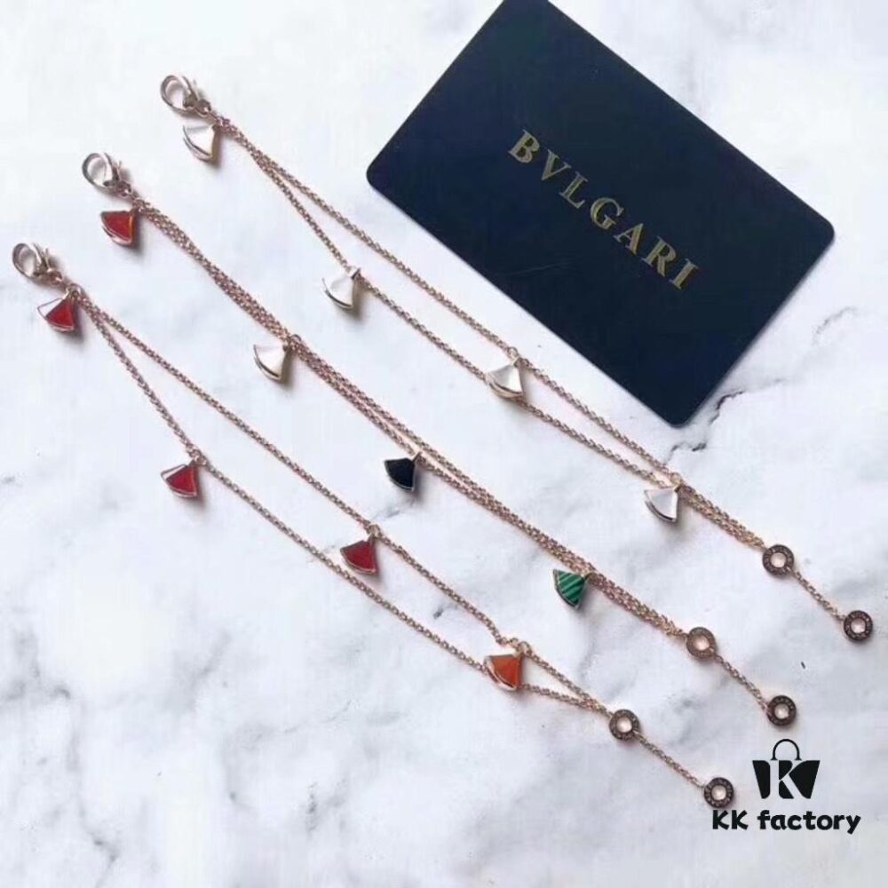 692fc5a999f2d84055c88a3a Bulgari Diva Series Dual-Sided Shell and Agate Four-Flower Bracelet, High-End Custom 925 Sterling Silver Plated 18K Rose Gold, Elegant and Versatile