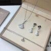 692fc5bb99f2d84055c88a55 Top-Tier Replica BVLGARI Diva Series Fan-Shape Full Diamond Set: Dress Necklace, Bracelet, and Earrings - Luxury Custom Design in 18K Rose Gold/White Gold Plated Pure Silver with 925 Sterling Silver Anti-Allergy Ear Posts
