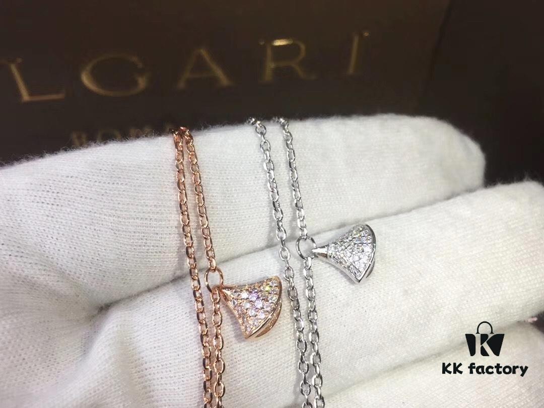 692fc5be99f2d84055c88a58 Top-Tier Replica BVLGARI Diva Series Fan-Shape Full Diamond Set: Dress Necklace, Bracelet, and Earrings - Luxury Custom Design in 18K Rose Gold/White Gold Plated Pure Silver with 925 Sterling Silver Anti-Allergy Ear Posts
