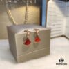 692fc5cf99f2d84055c88a6e Bvlgari Double Fan Mother-of-Pearl Stud Earrings, Fairy-Like Versatile Style, Real Gold Plated with Rose Gold, Fade-Resistant, 1:1 Match to Counter Version