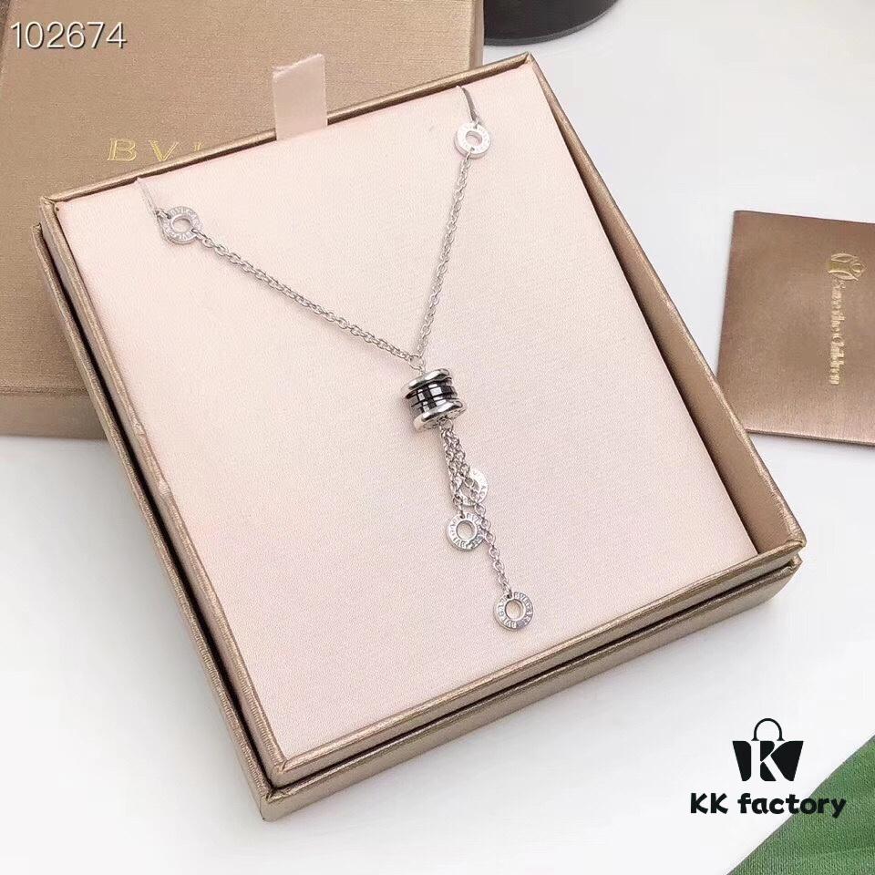 692fc5d199f2d84055c88a6f BVLGARI / B.zero1 Black Ceramic Necklace