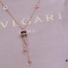 692fc5d799f2d84055c88a7a Bvlgari Black Ceramic Tassel Necklace in 925 Sterling Silver with 18K Gold Plating