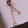 692fc5d999f2d84055c88a7c Bvlgari Black Ceramic Tassel Necklace in 925 Sterling Silver with 18K Gold Plating