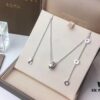 692fc5e999f2d84055c88a93 Bvlgari Double Ring Necklace ✈️ New Arrival CNC Craftsmanship White Diamond Double Ring Gemstone Necklace Summer Fresh Collection Latest Bestseller Comparable to Authentic Version