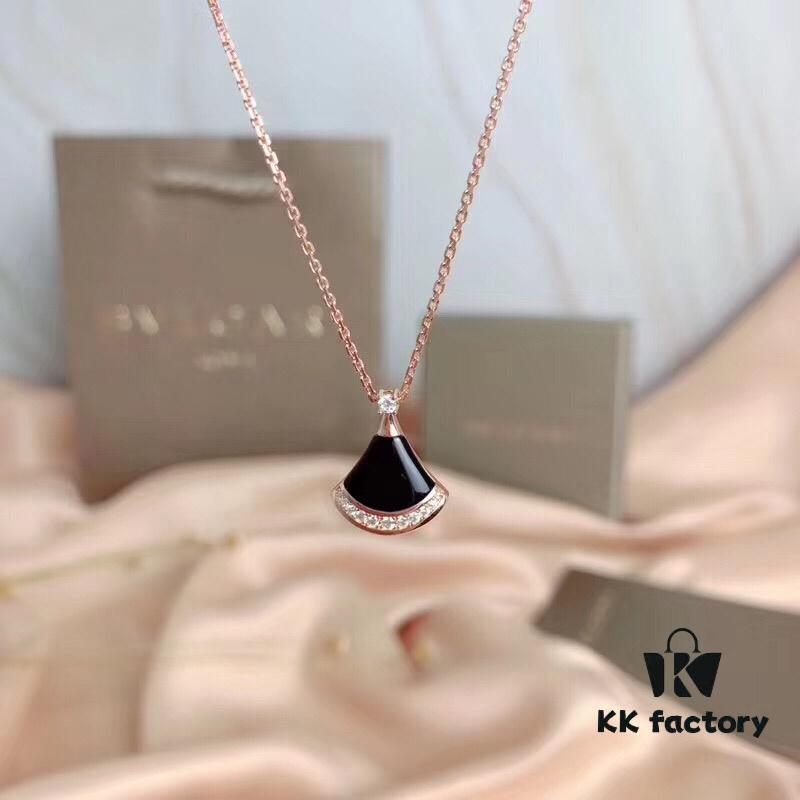 692fc5fc99f2d84055c88aac Bvlgari Silver Version Serpenti Necklace, 925 Sterling Silver with 18K Gold Vacuum Plating, Encrusted with Swarovski Crystals and Natural Mother of Pearl