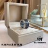 692fc60899f2d84055c88abe BVLGARI Bulgari Black Ceramic CNC Precision-Carved Ring in Rose Gold and White Gold