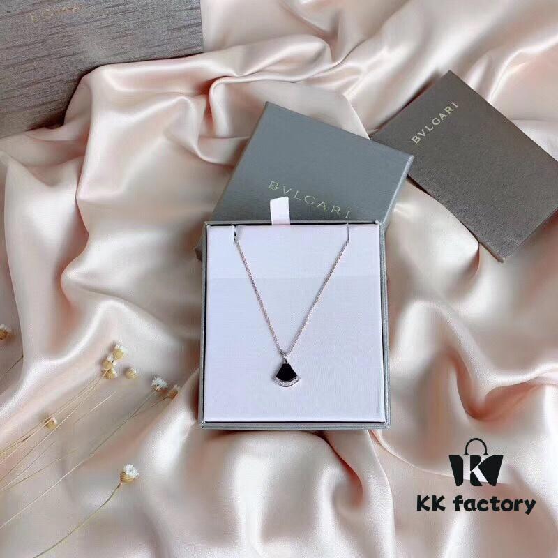 692fc60899f2d84055c88abf Bvlgari Silver Version Serpenti Necklace, 925 Sterling Silver with 18K Gold Vacuum Plating, Encrusted with Swarovski Crystals and Natural Mother of Pearl