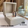 692fc60a99f2d84055c88ac3 BVLGARI Bulgari Black Ceramic CNC Precision-Carved Ring in Rose Gold and White Gold