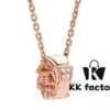 692fc61199f2d84055c88ad0 Bulgari BVLGARI 2019 Sexy Snake Bone Necklace with Diamond-Set Design, Premium Custom Craftsmanship, 18K Rose Gold and White Gold Plated Brass, Original Buckle Design