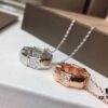 692fc61299f2d84055c88ad2 Bulgari BVLGARI 2019 Sexy Snake Bone Necklace with Diamond-Set Design, Premium Custom Craftsmanship, 18K Rose Gold and White Gold Plated Brass, Original Buckle Design