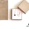 692fc61399f2d84055c88ad4 Bvlgari Silver Version Pendant Necklace, 925 Sterling Silver with 18K Gold Vacuum Plating, Swarovski Crystals and Natural Mother of Pearl