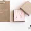 692fc61499f2d84055c88ad8 Bvlgari Silver Version Pendant Necklace, 925 Sterling Silver with 18K Gold Vacuum Plating, Swarovski Crystals and Natural Mother of Pearl