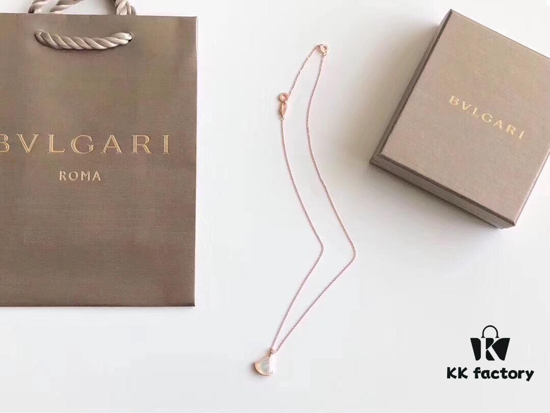 692fc61499f2d84055c88ad9 Bvlgari Silver Version Pendant Necklace, 925 Sterling Silver with 18K Gold Vacuum Plating, Swarovski Crystals and Natural Mother of Pearl