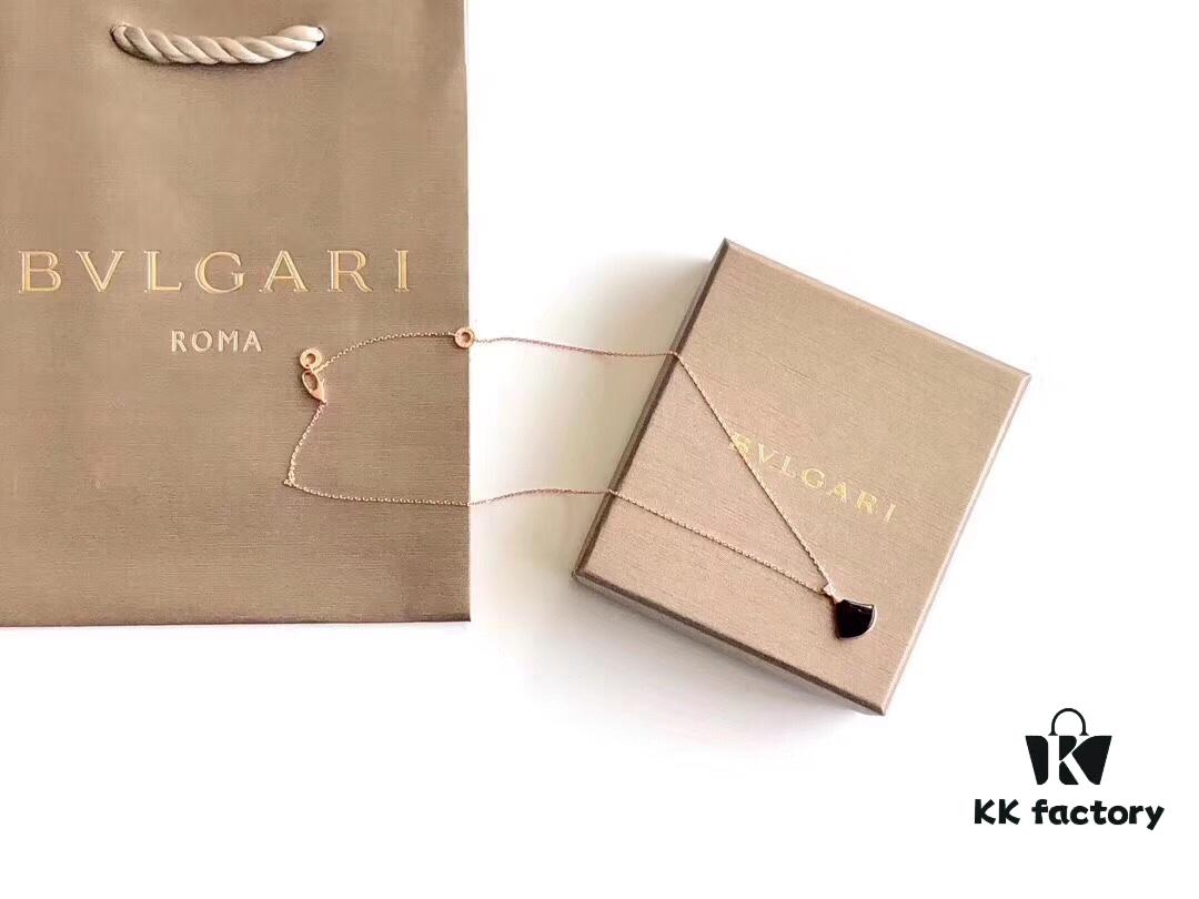 692fc61599f2d84055c88adc Bvlgari Silver Version Pendant Necklace, 925 Sterling Silver with 18K Gold Vacuum Plating, Swarovski Crystals and Natural Mother of Pearl