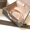 692fc62699f2d84055c88af6 BVLGARI Classic Reimagined Natural Shell Snake Bangle Bracelet in Rose Gold with Diamond Accents, Premium 925 Sterling Silver Thick Gold Plated with Mother of Pearl