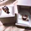 692fc62899f2d84055c88afb Bvlgari Brown Ceramic Ring Limited Edition